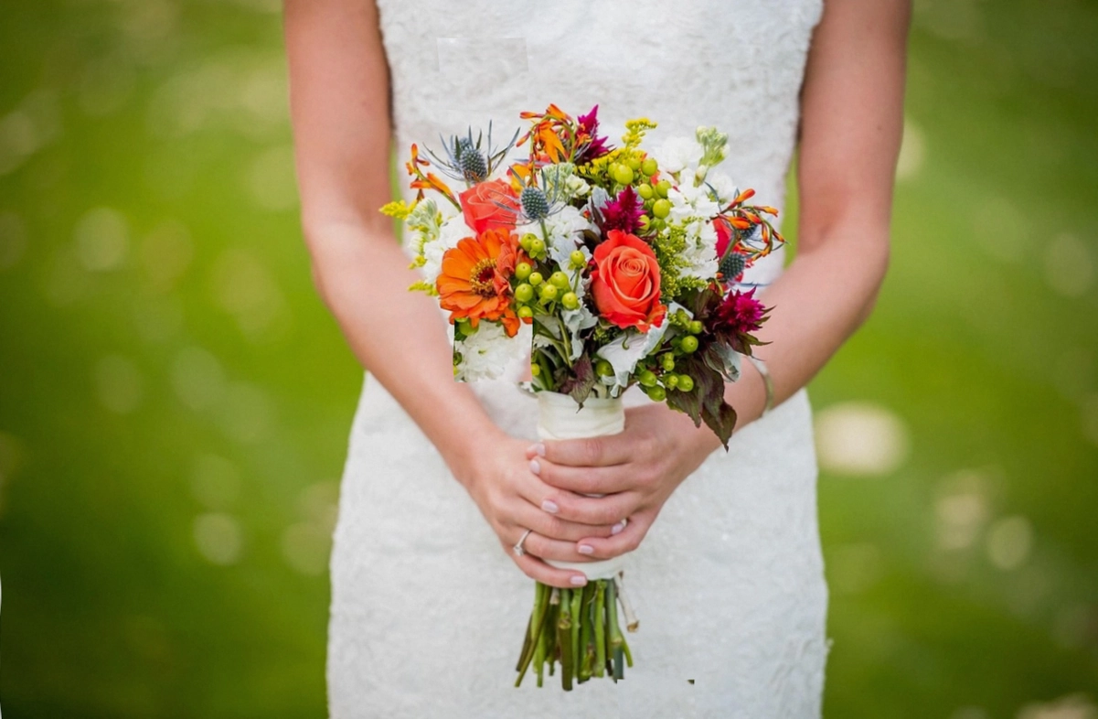 Native bouquet with banksia and flowering gum